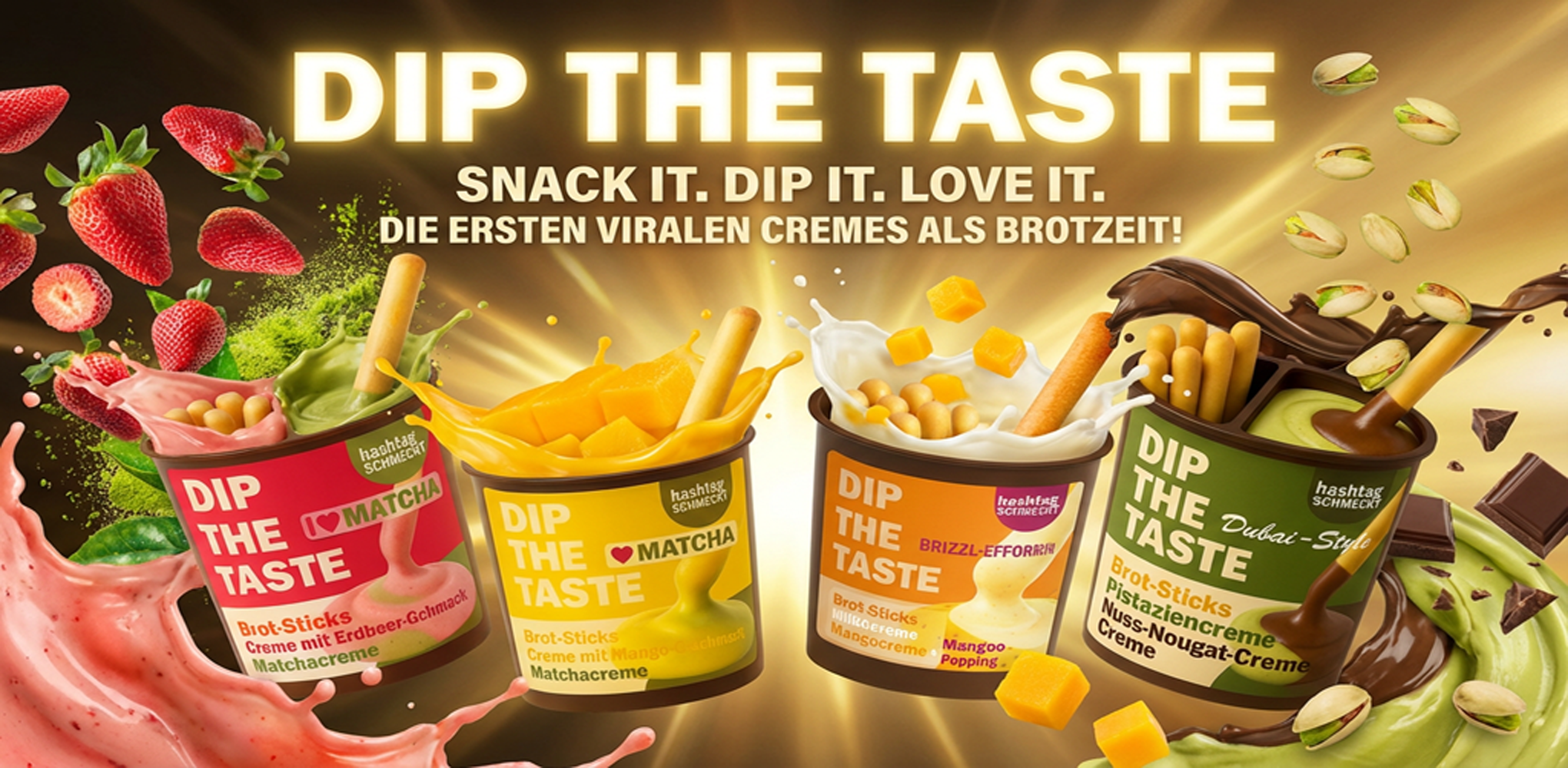 DIP THE TASTE - Die viralen Cremes als Brotzeit 