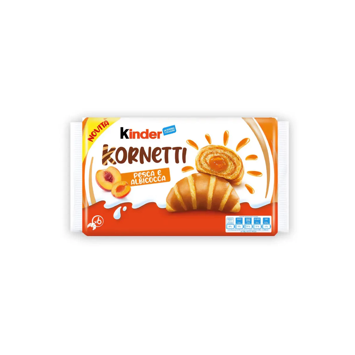 Kinder Kornetti Pesca e Albicocca 252g