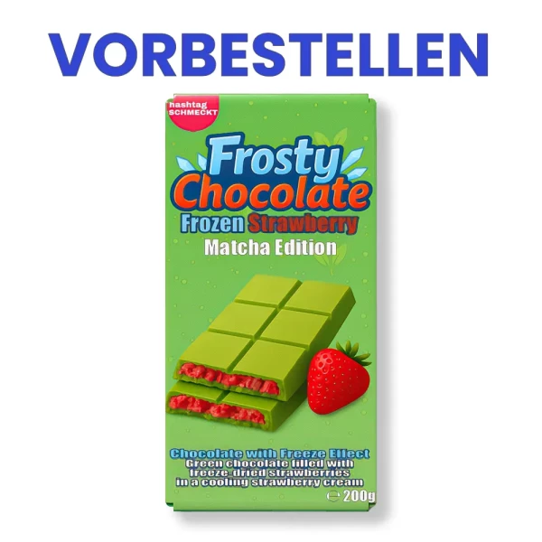 hashtag schmeckt-Frosty Chocolate Frozen Strawberry - Matcha Edition  200g