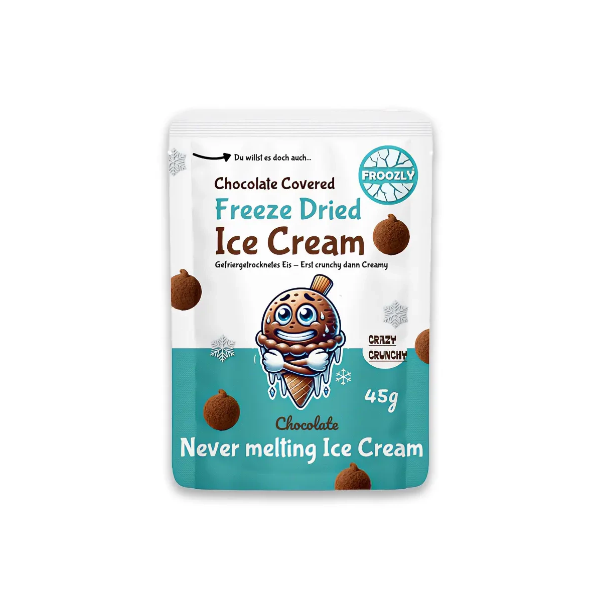 Froozly Freeze Dried Ice Cream- Chocolate Ice 45g