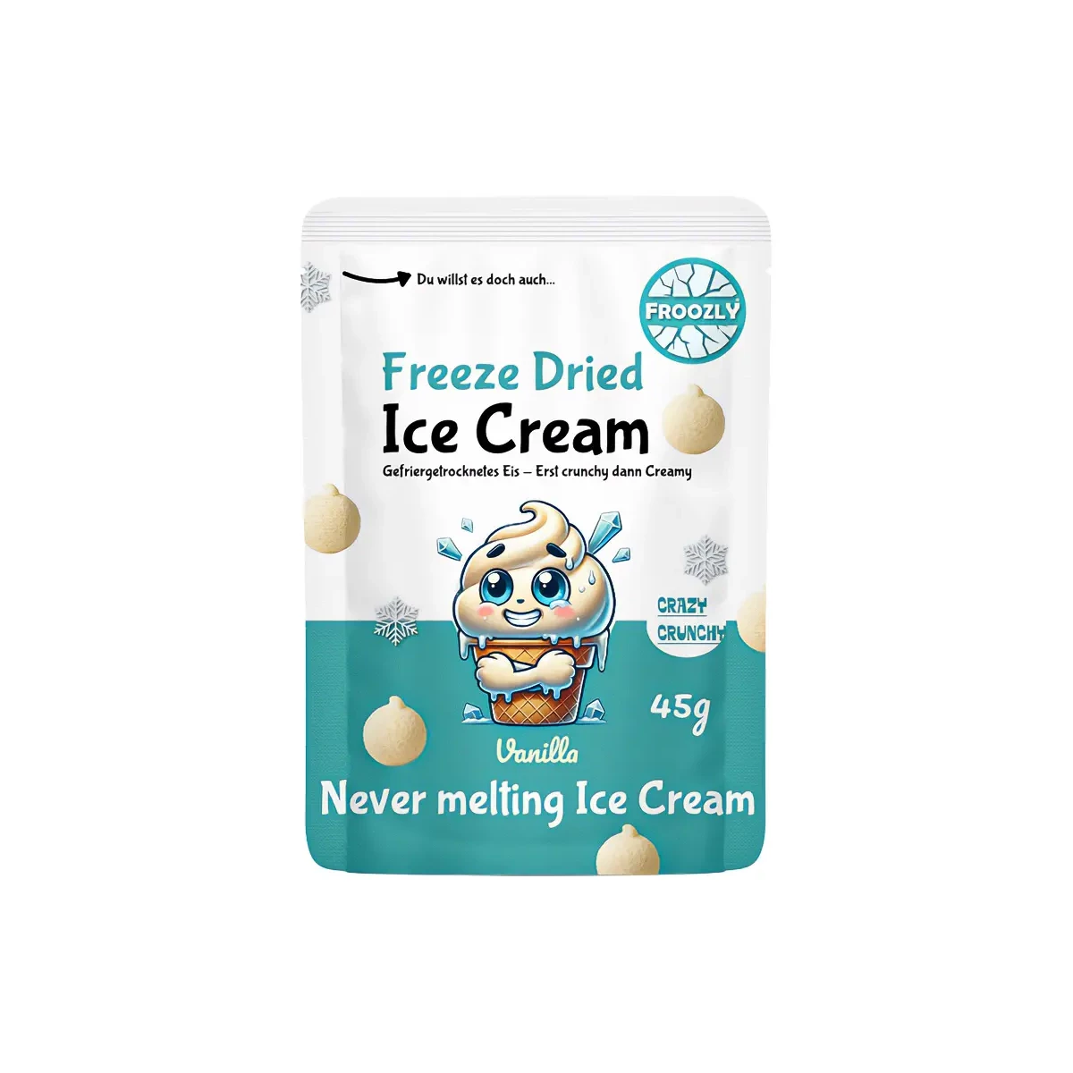 Froozly Freeze Dried Ice Cream- Vanilla Ice 45g