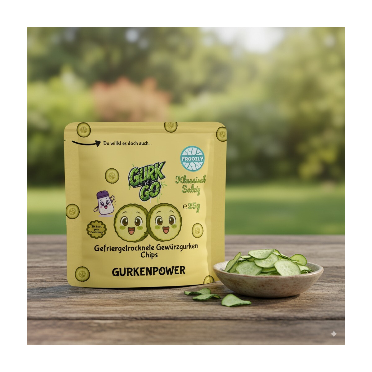 Froozly Gefriergetrocknete Gewürzgurken - Klassisch 25g