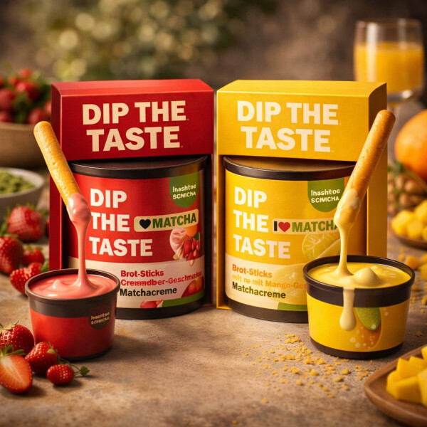DIP THE TASTE - Doublepack Erdbeer-Matchacreme&Mango-Matchacreme