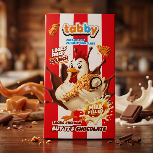 Tabby Milchschokolade mit Cremefuellung 50g